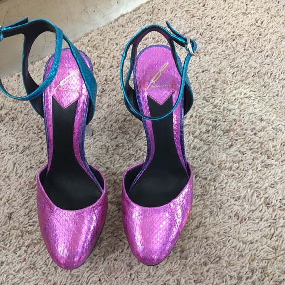 SOLDBrian Atwood Fontenay Snakeskin Holographic 10 - Picture 5 of 7